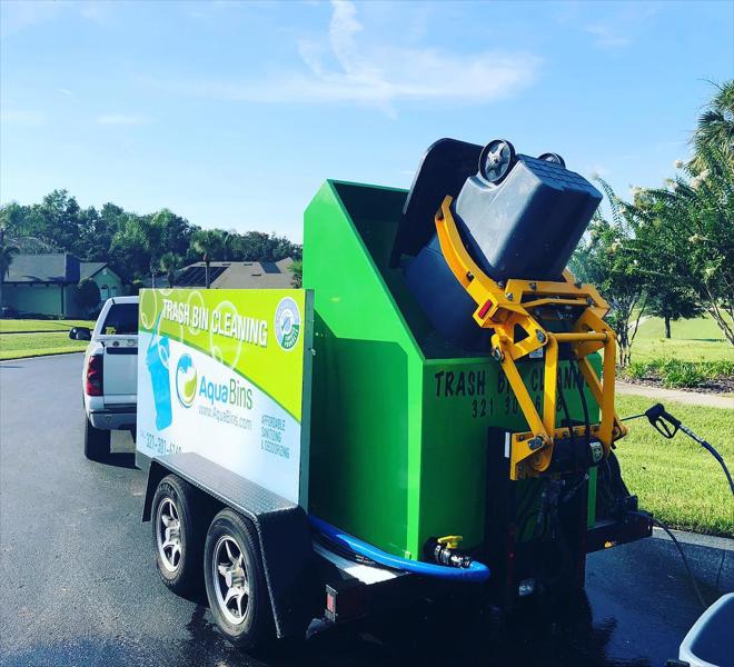 Trash Can and Bin Cleaning Service In Orlando FL Aqua Bins LLC