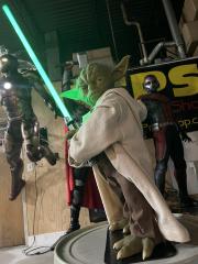 Life Size Yoda with Lightsaber