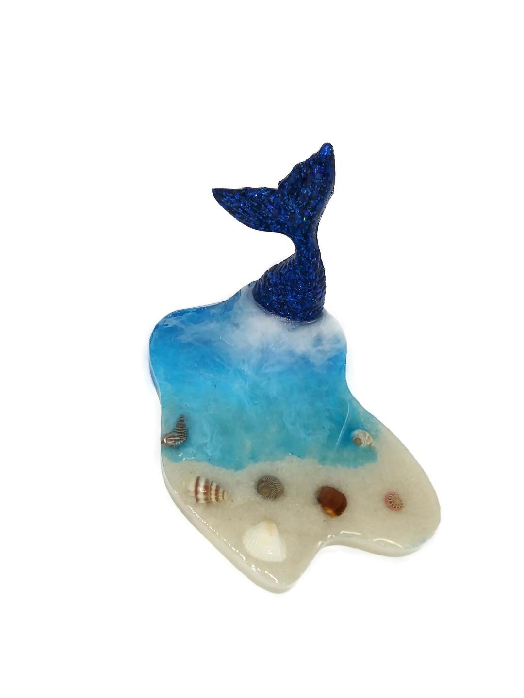 Blue mermaid tail