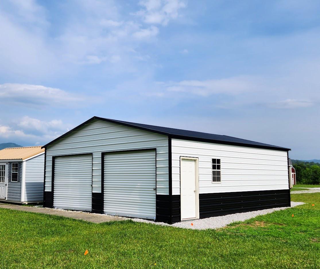 $2,763 OFF - ONLY $8,287 + tax - 24x30x9 BOXED EAVE ROOF GARAGE - NO CREDIT CHECK!