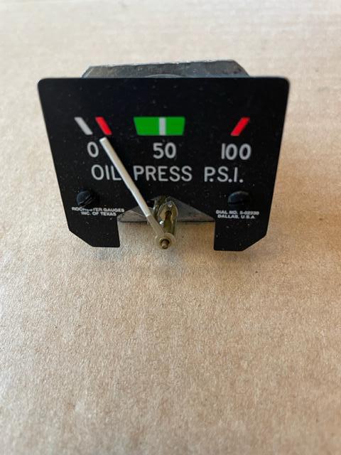 Cessna 180, 182, 185, 210 Rochester Oil Pressure Gauge Replacement. New.