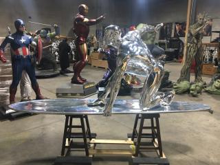 Life Size Marvel Silver Surfer with Bracket