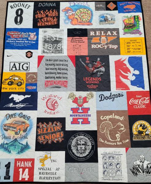 Mosaic T-shirt Quilt.