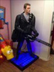 Life Size Terminator Arnold with Working Mini Gun