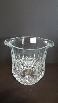 PRESSED CRYSTAL ICE BUCKET