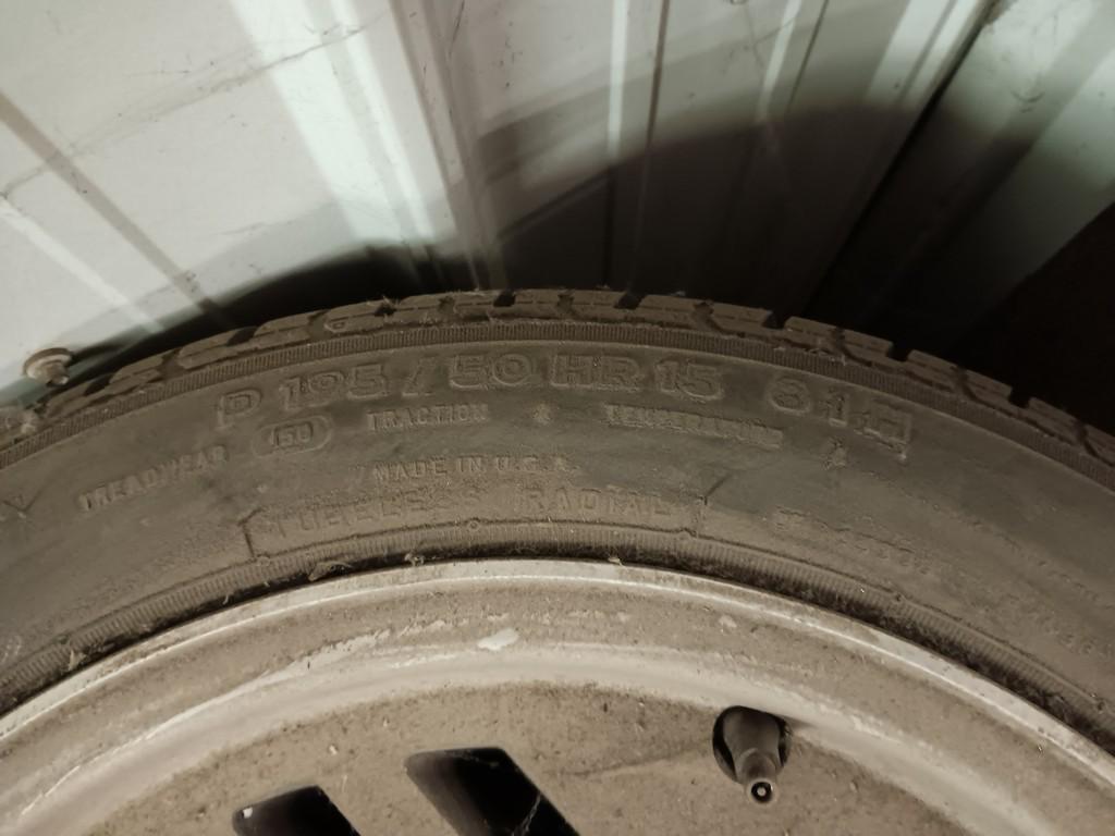 15" Rims 5x 135 mm Set of 4 & 195/50R15 General Tires Set of 3