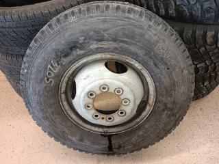 New LT235/85R16 Firestone SteelTex Radial L/T Tires with 8 Hole Dually Rims Pair of 2