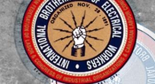 Large IBEW Window Sticker