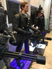 Life Size Terminator Arnold with Working Mini Gun