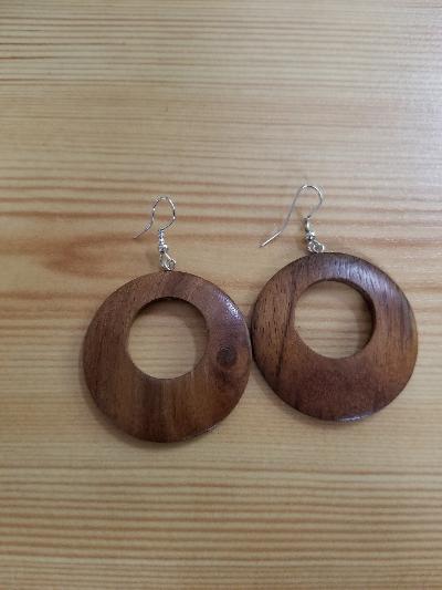 African Wood Earrings
