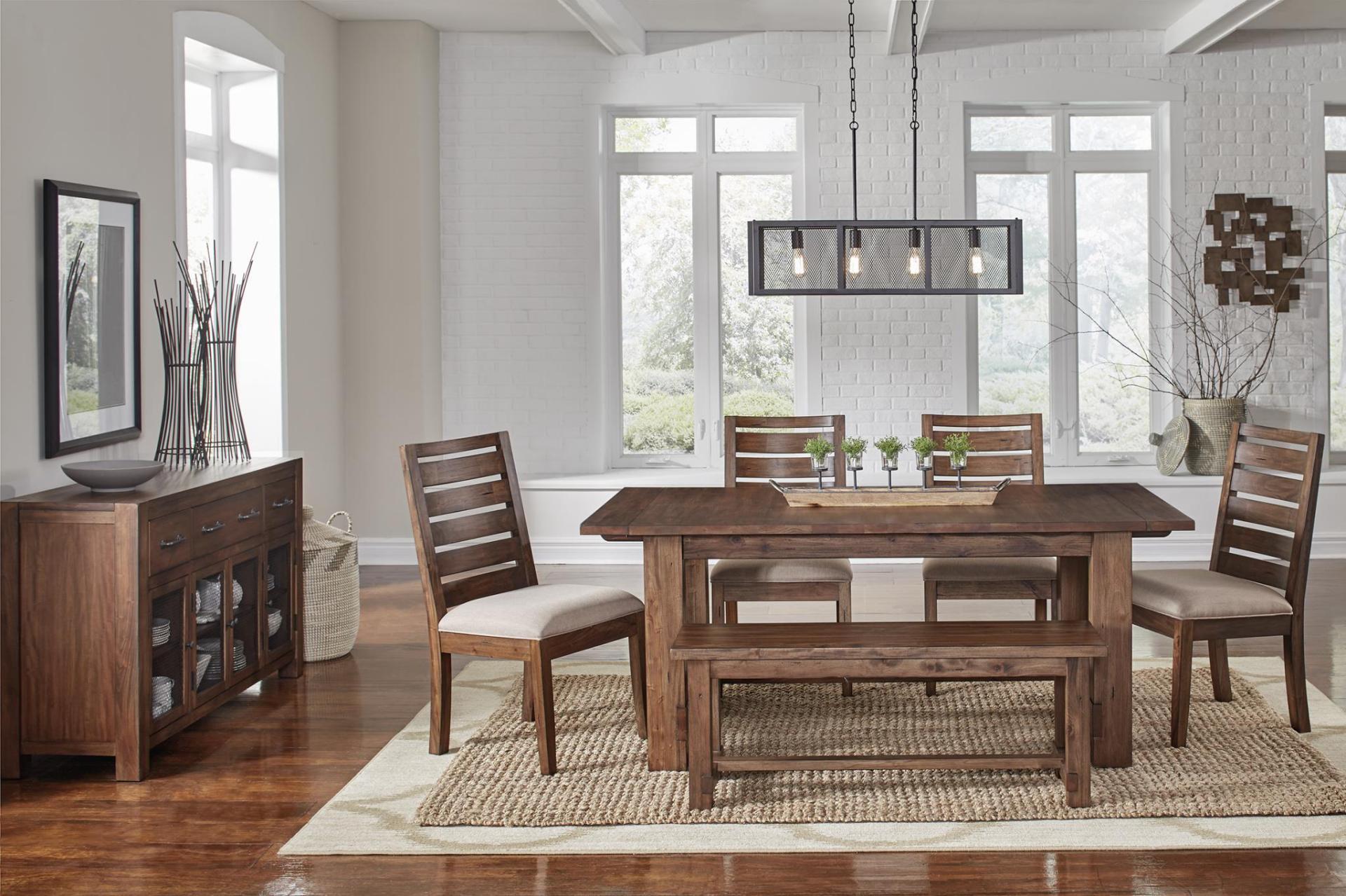RECTANGULAR TRESTLE TABLE 2 - 16” REMOVABLE LEAVES
