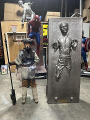Star Wars Return of the Jedi Princess Leia Boushh and Han Solo In Carbonite