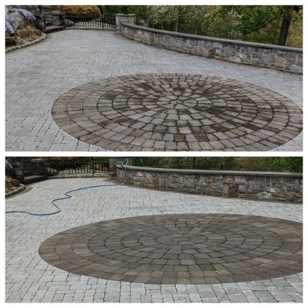 Paver Patio Cleaning and Resanding in Bedminster, NJ