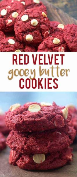 Red Velvet Gooey Butter Cookie