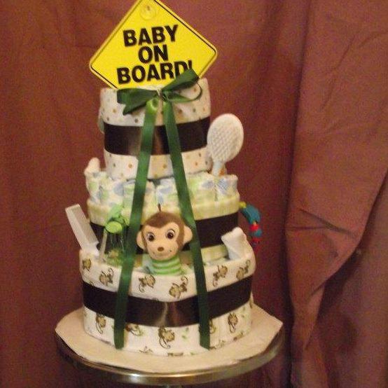 3 layer Diaper Cake