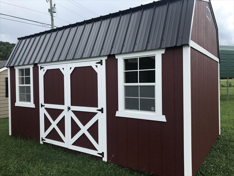 painted lofted 10x16 barn