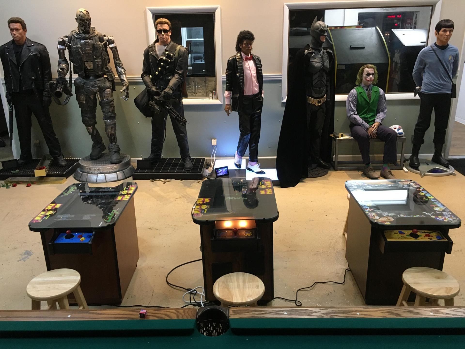 60 in 1 Cocktail Table Arcade Game with Stools