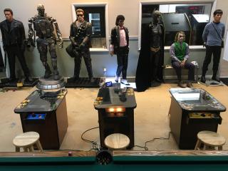 60 in 1 Cocktail Table Arcade Game with Stools