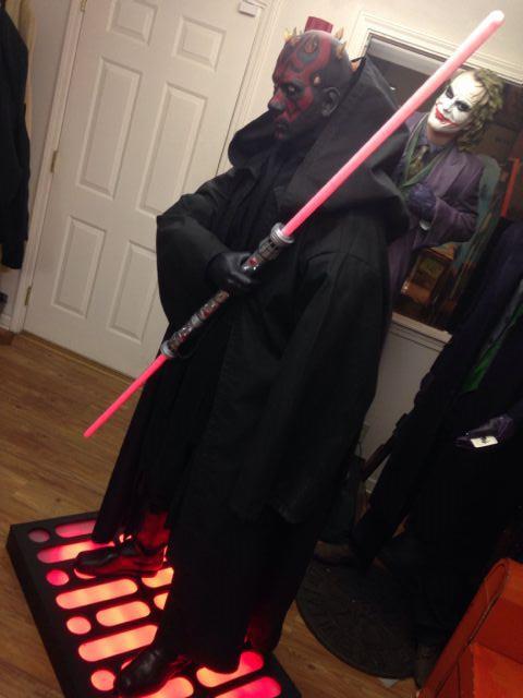 Life Size Custom Star Wars Darth Maul with Base