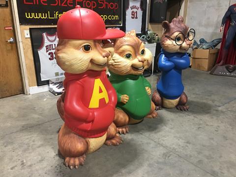 Life Size Alvin and the Chipmunks Theater Display