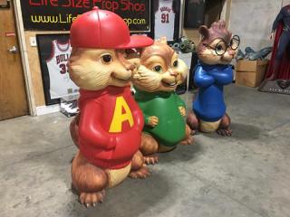 Life Size Alvin and the Chipmunks Theater Display