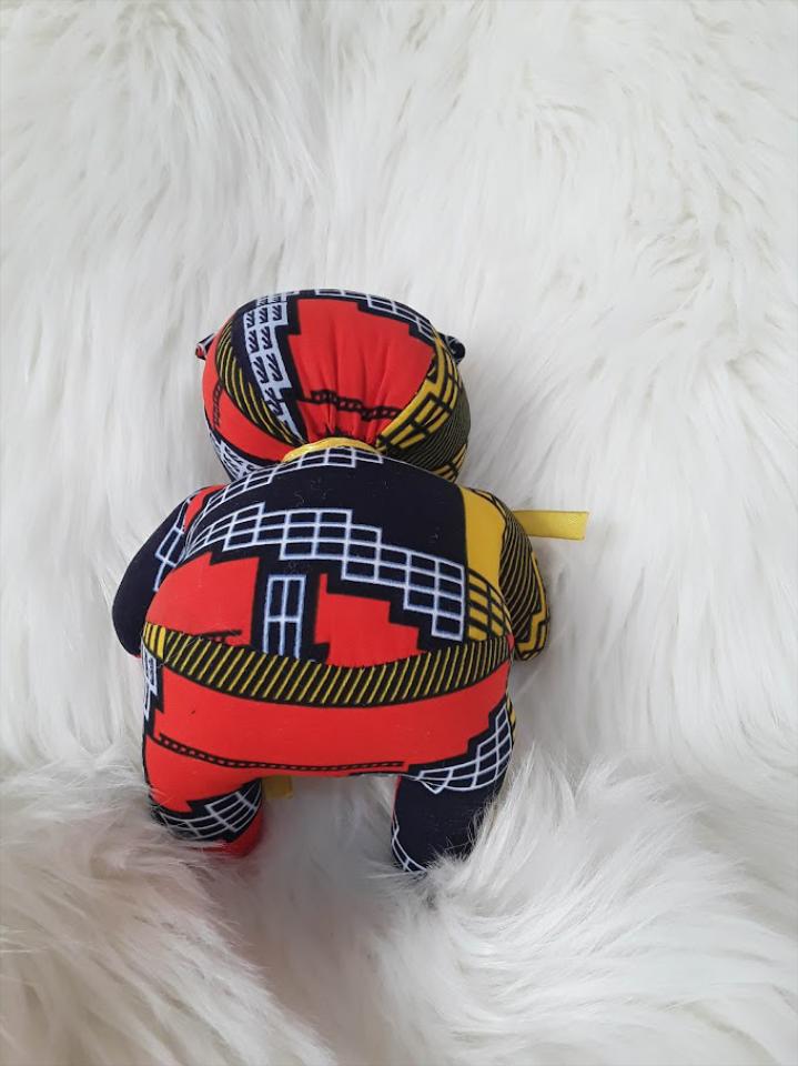 Handmade Ribbon Bow Tie Teddy Bear.