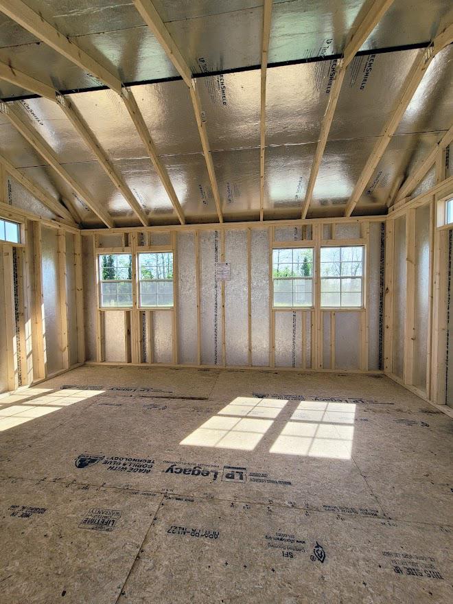12x16 HIGH WALL UTILITY BUILDING with TONS OF WINDOWS! - 10 YR WARRANTY