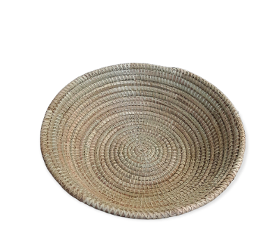 Senegalese Hand Woven Round African Decorative Storage Basket