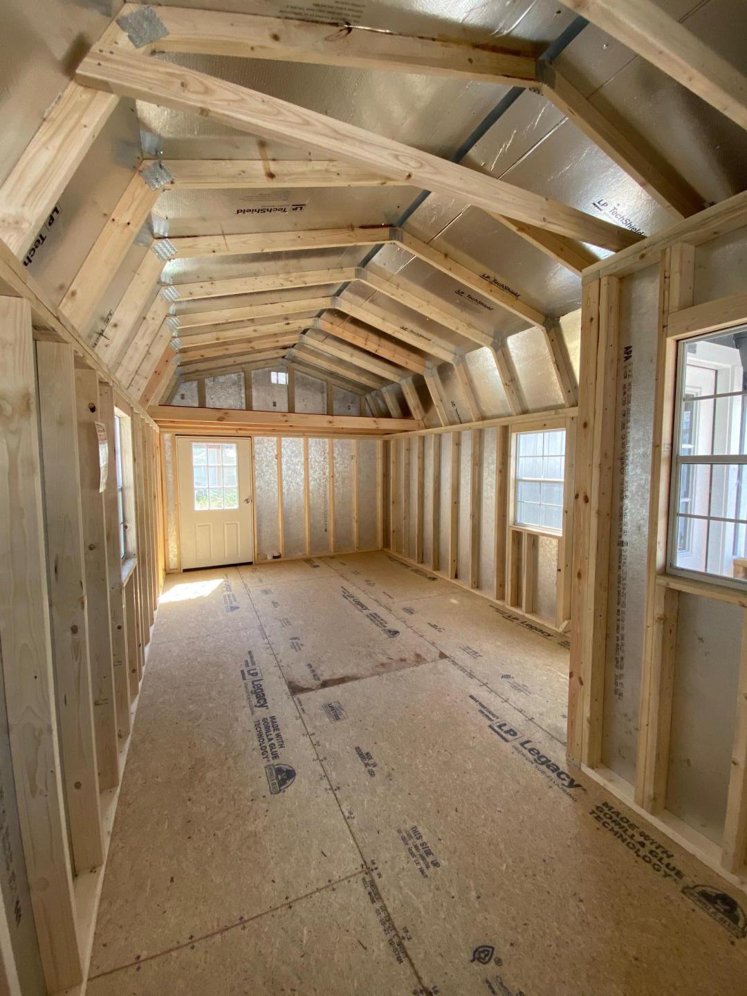 MORGANTON: 12x28 Lofted Barn, Porch Package