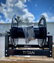 12" Steel Black Powder Coated Reel Full Frame