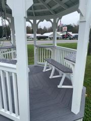 7x9 Vinyl Value Tea House Bench & Swing