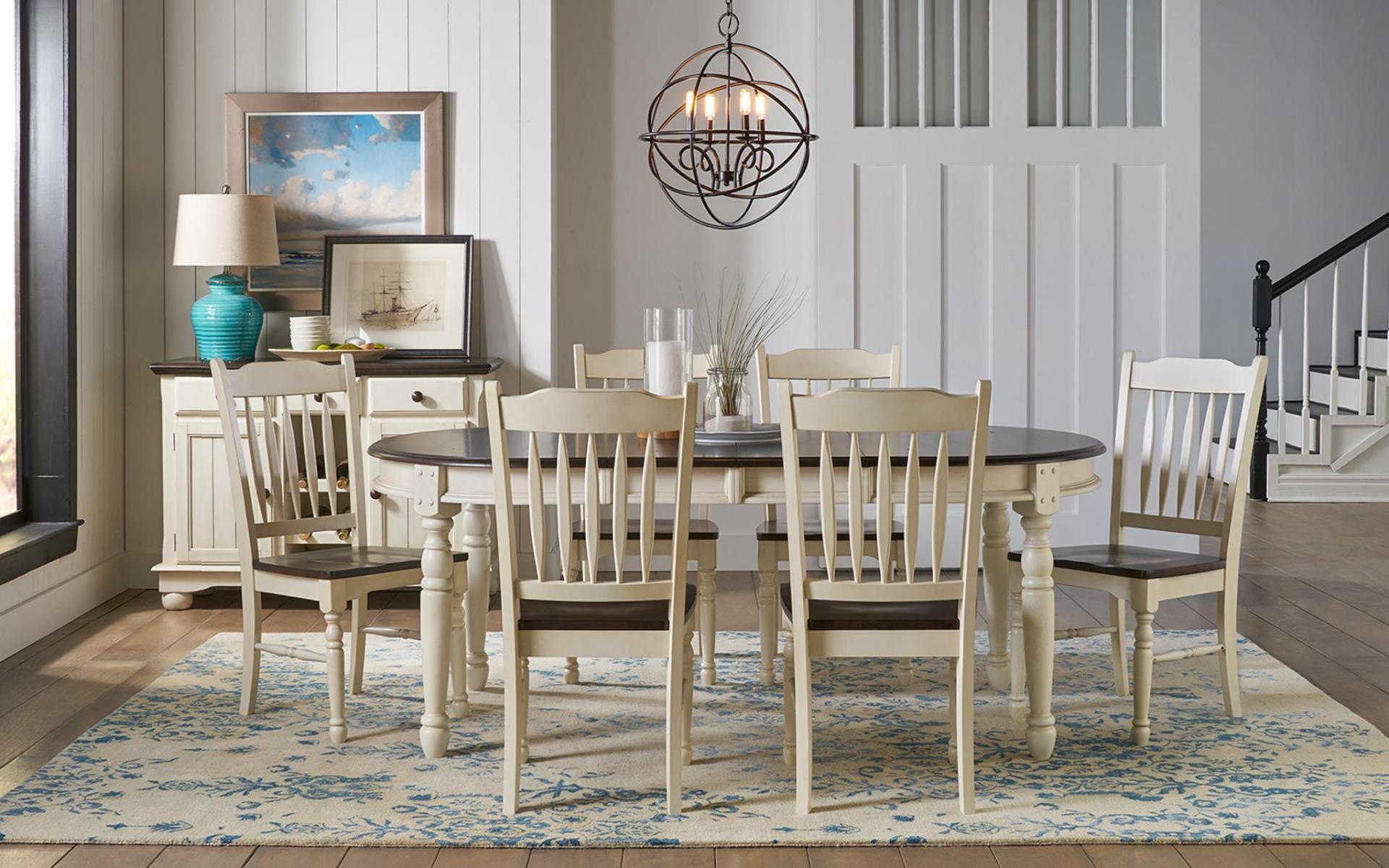 OVAL LEG TABLE 2 - 12” REMOVABLE LEAVES