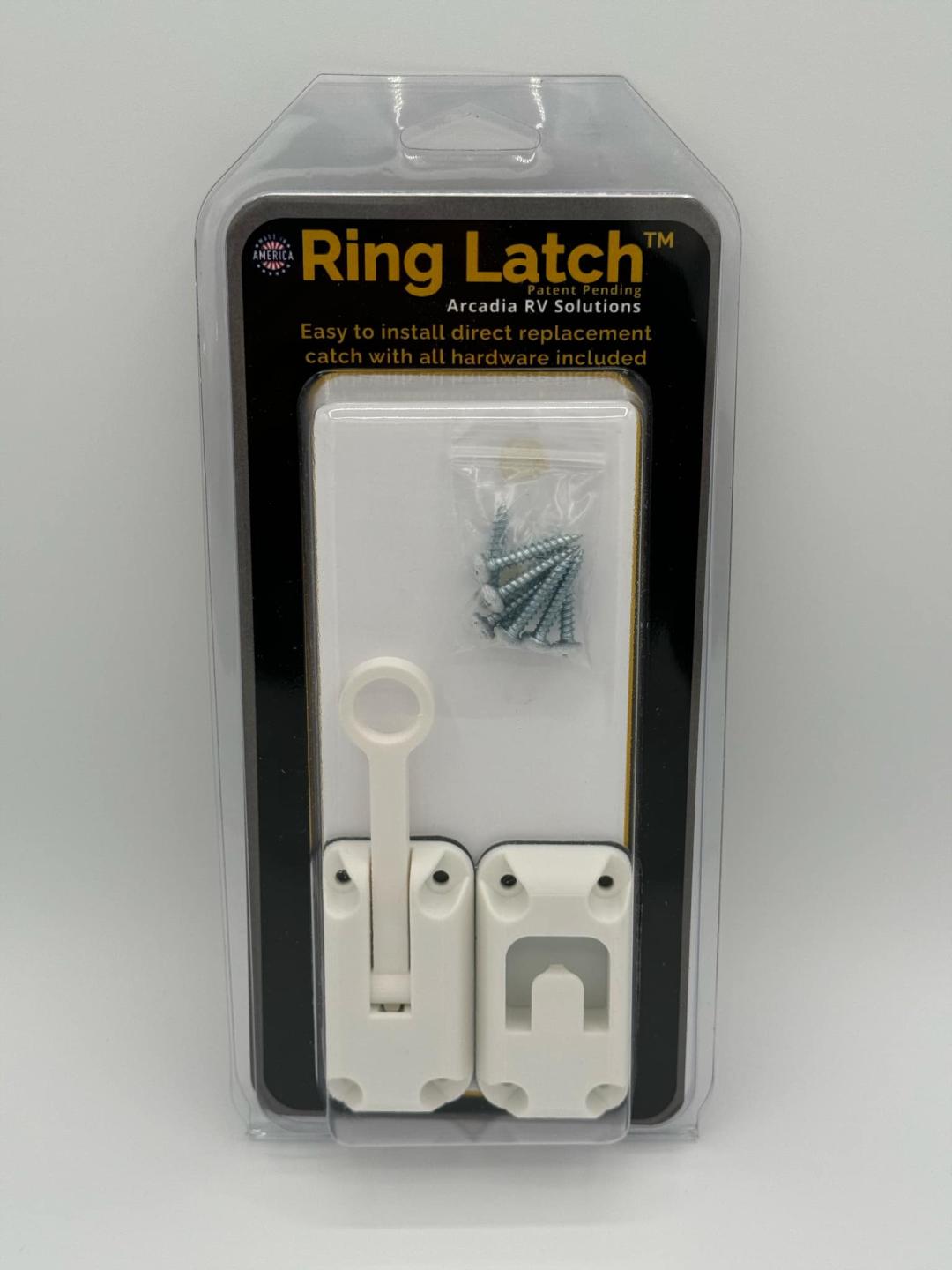 Ring Latch 3" White