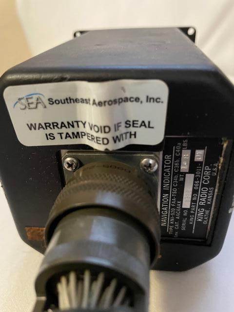King KNI-520 Navigation Indicator: GPS/VOR/LOC/Glide Slope. 14/28 Volt. Used.