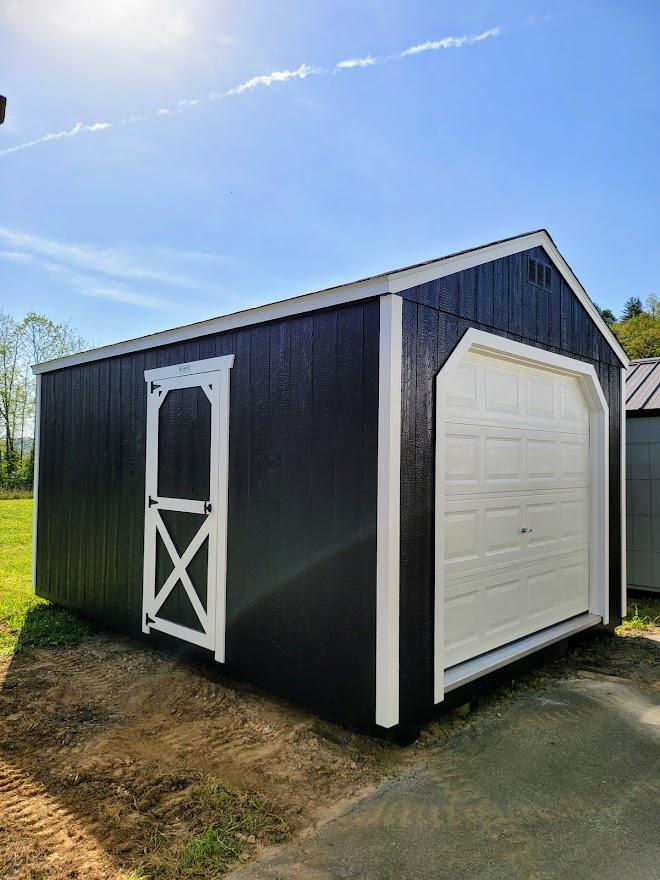 12x16 UTILITY GARAGE - 12" OC 2x6 FLR JOISTS - 10 YR WARRANTY