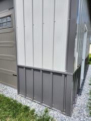 25% OFF! 20x20 PREMIER STEEL BUILDING - BOARD & BATTEN SIDING - 10X10 TRACK DOOR - DBL LEGS/RAFTERS