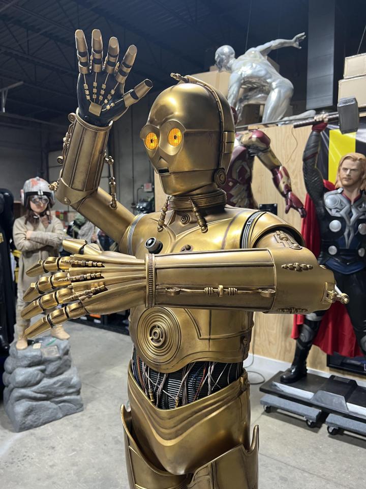 Life size Star Wars Sideshow C3P0 Version 2