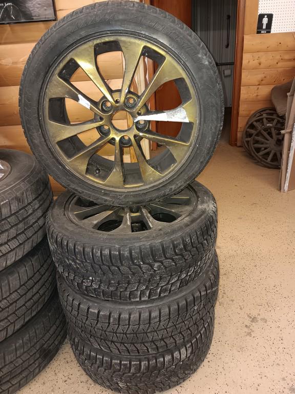 205/50R17 Bridgestone Blizzak LM-25V Tires with 5 bolt Rims Set of 4