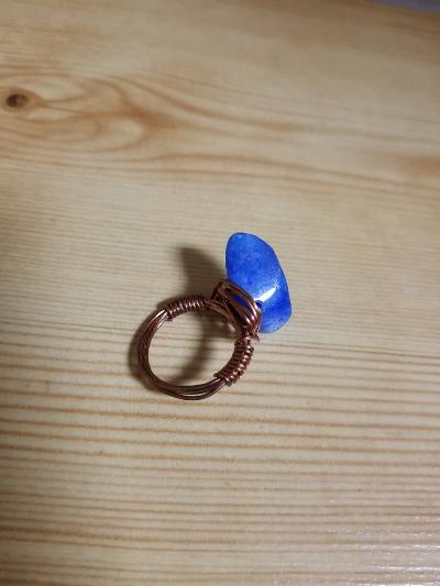 Natural Stone Copper Ring