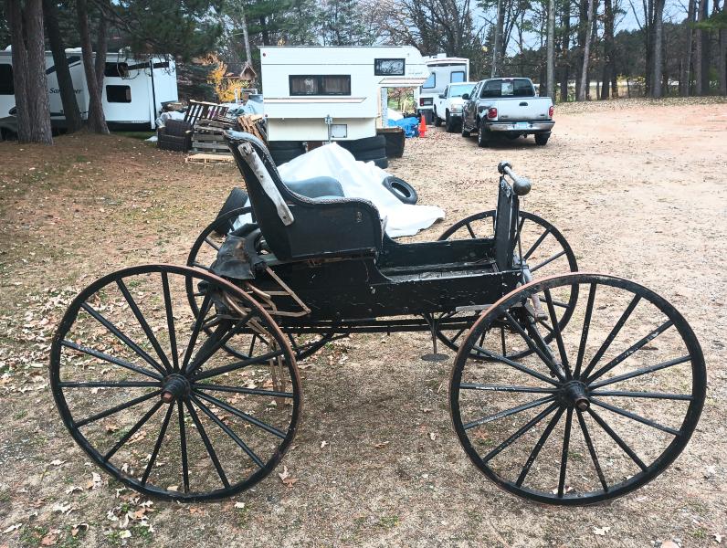 Antique Horsedrawn Drs Buggy with convertible top