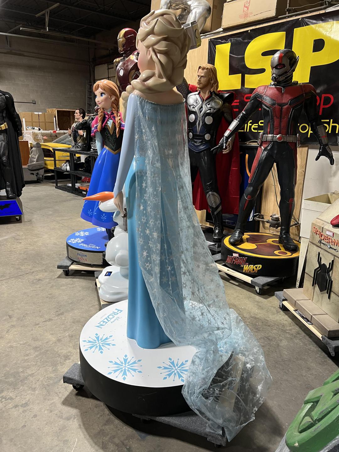 Life Size Frozen Anna, Elsa and Olaf