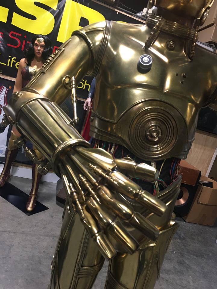 Sideshow Version 1 Star Wars C3P0 with Lights and Sound