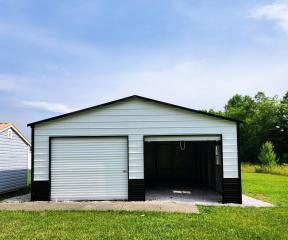 $2,763 OFF - ONLY $8,287 + tax - 24x30x9 BOXED EAVE ROOF GARAGE - NO CREDIT CHECK!