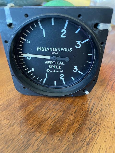 Beechcraft Aerosonic Instantaneous Vertical Speed Indicator. Used.