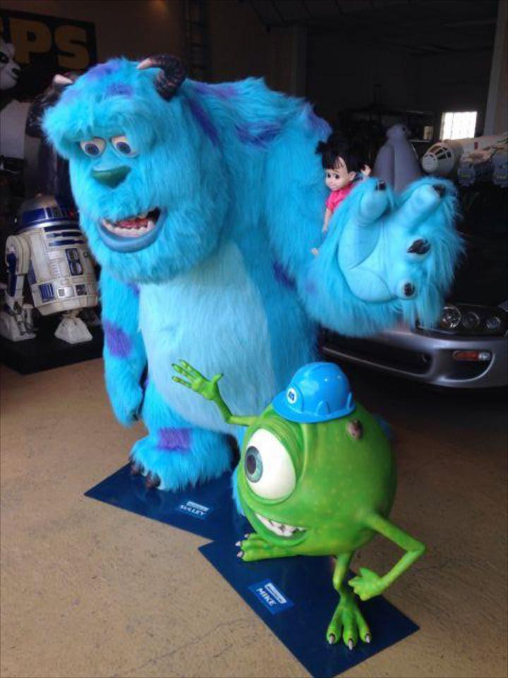Life Size Monsters Inc Sulley, Mike and Boo