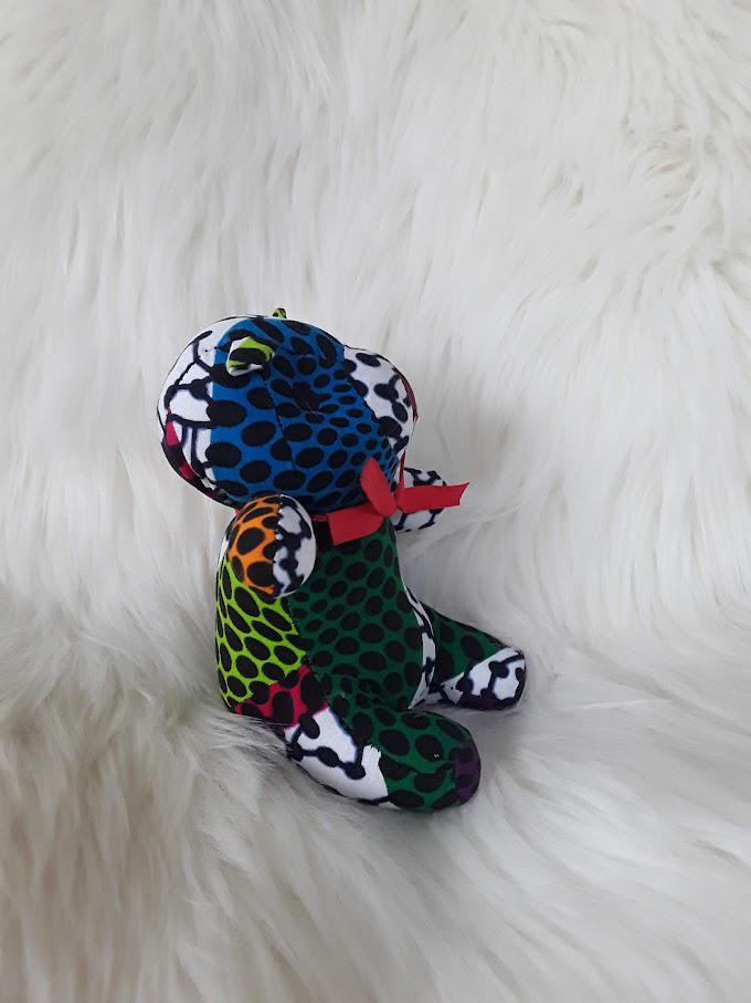 Handmade Ribbon Bow Tie Teddy Bear.