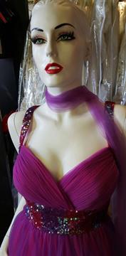 MAY QUEEN COUTURE USA TULLE FUCHSIA PURPLE DRESS