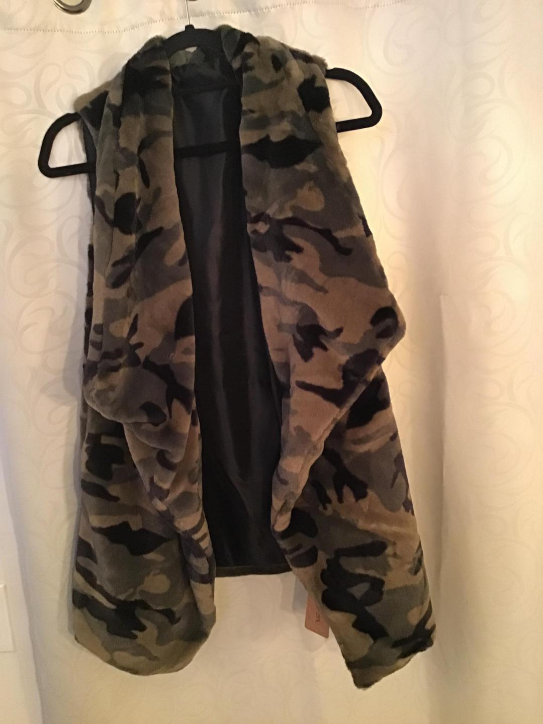 Furry and Cozy Camo Vest