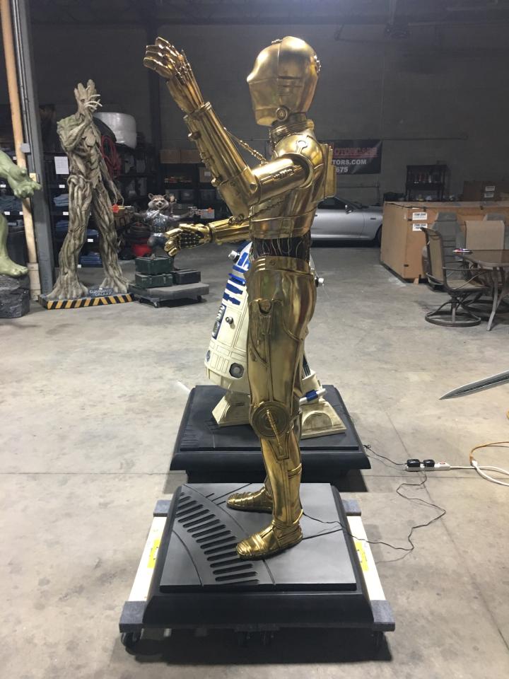 Sideshow Version 1 Star Wars C3P0 with Lights and Sound