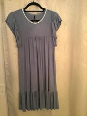 Blue ruffle dress